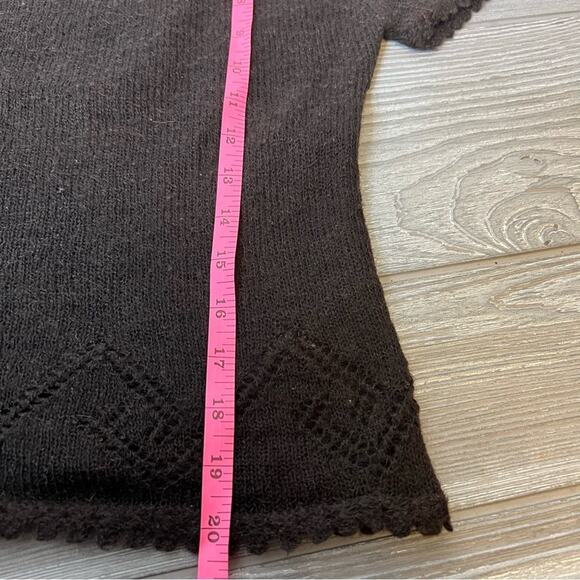 Vintage Moschino Y2K mohair square neck short sleeved sweater - Picture 6 of 6